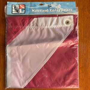 Red & White Dive Flag, Nylon 31x36”